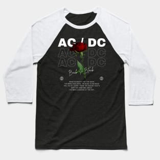 Ac/Dc Flower Baseball T-Shirt